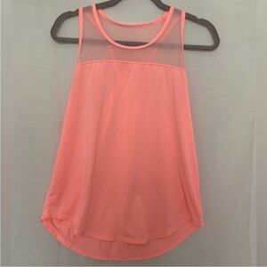 Peach athletic tank top size medium